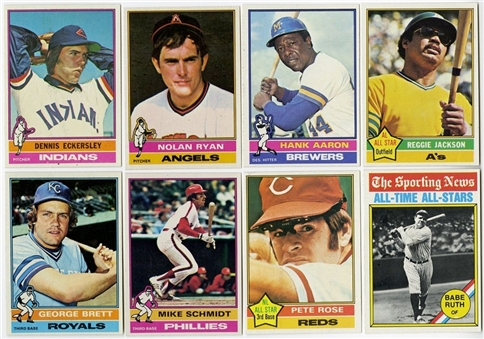 1976 Topps Baseball High Grade Complete Set (660) Plus 44-card Traded Set 